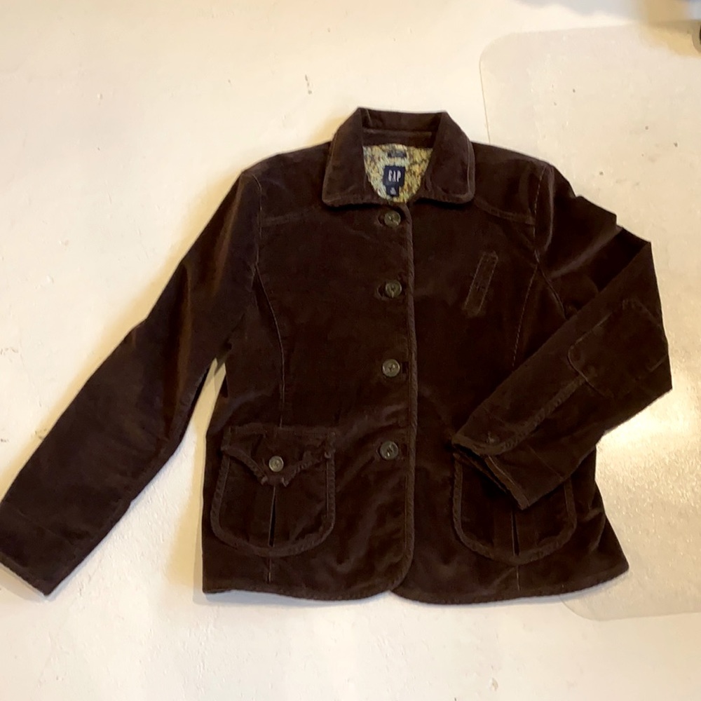 Vintage Gap Corduroy Blazer, Size 20, Chocolate Brown